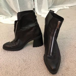 Zara leather boots